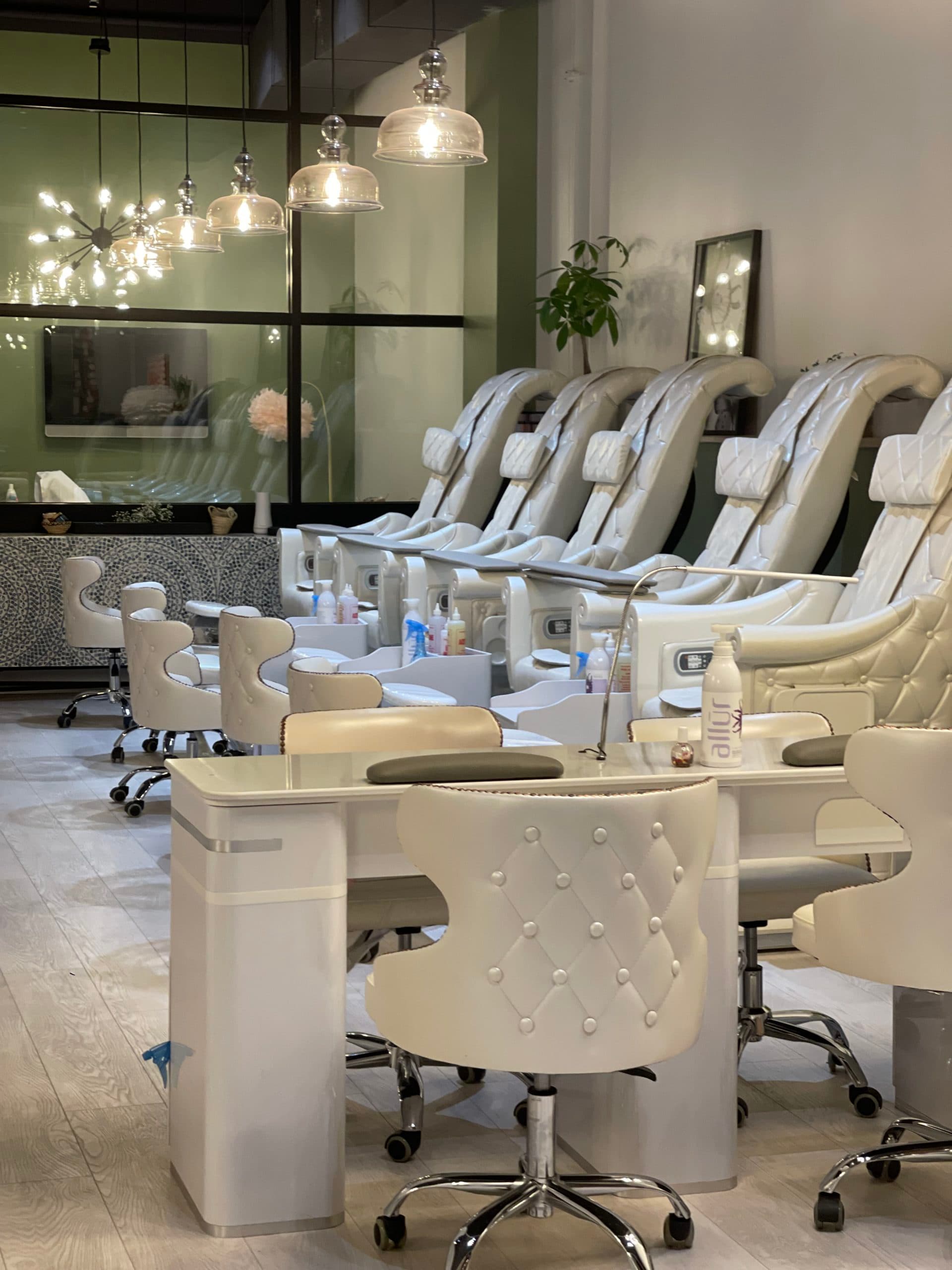 Interior of Gossip & Nail Spa South Side at 2813 E Carson St, Pittsburgh